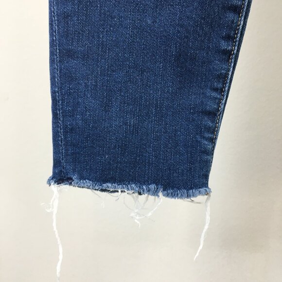 FRAME Columbia Road Slits Distressed Fray Hem Le Skinny De Jeanne Jeans - Picture 11 of 13